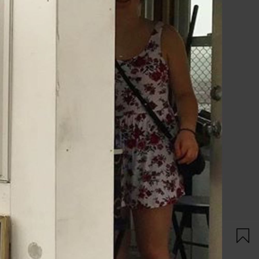 Rose printed romper!